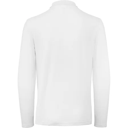 Herren Piqué Polo langarm – Rückseite