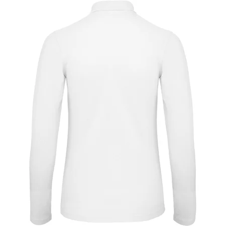 Damen Piqué Polo langarm – Rückseite