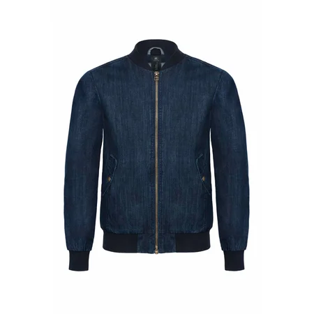 Herren Denim Bomber Jacke