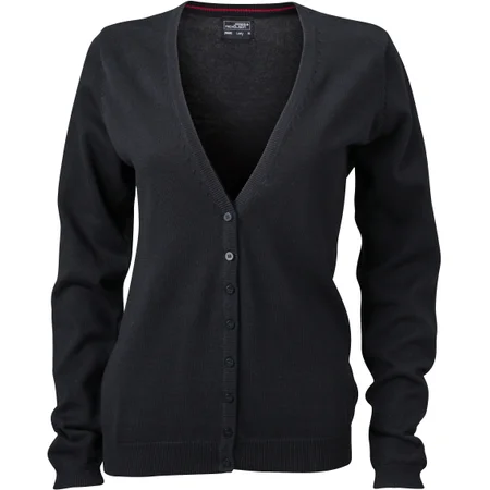 Damen V-Ausschnitt Strickjacke