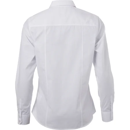 Popeline Bluse langarm – Rückseite