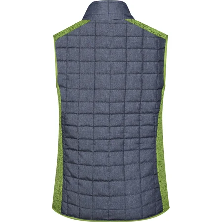 Damen Hybrid Strickfleece Gilet – Rückseite