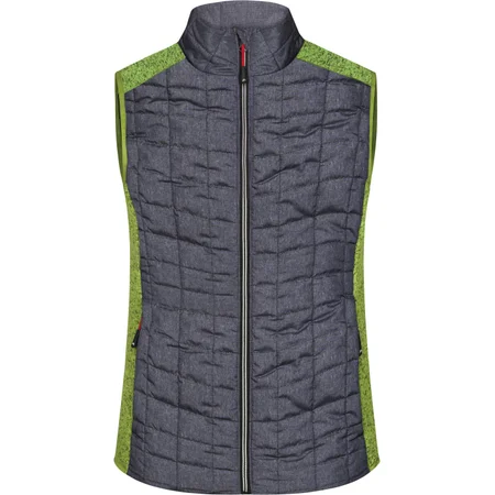 Damen Hybrid Strickfleece Gilet