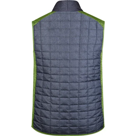 Herren Hybrid Strickfleece Gilet – Rückseite