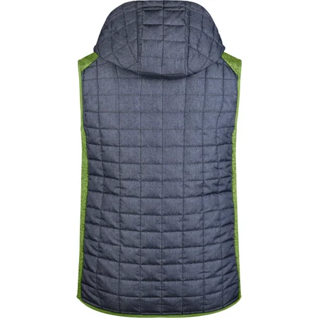 Herren Hybrid Strickfleece Gilet – Rückseite