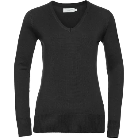 Damen V-Ausschnitt Strickpullover