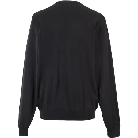 V-Ausschnitt Strickpullover – Rückseite