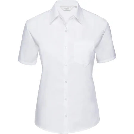 Popeline Bluse kurzarm