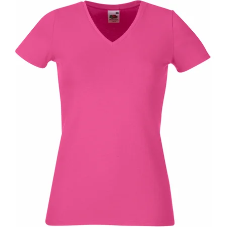 Damen Stretch V-Ausschnitt T-Shirt