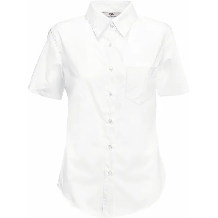 Popeline Bluse kurzarm