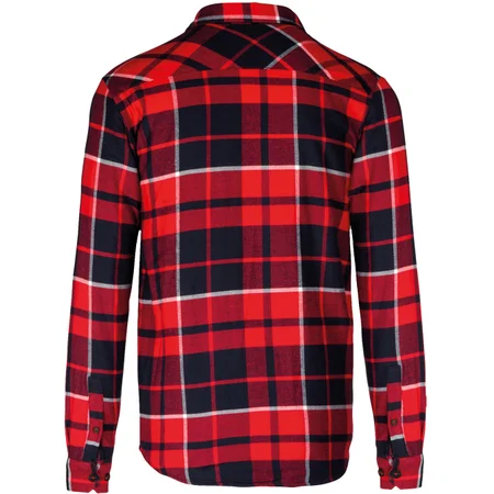 Flanellhemd mit Sherpafleecefutter – Rückseite