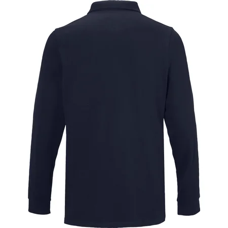 Schweres Herren Piqué Polo langarm – Rückseite