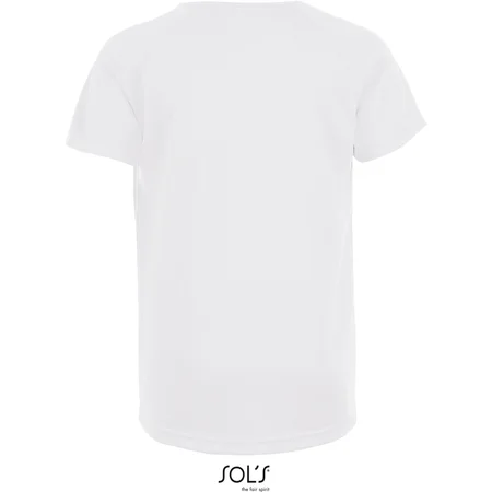 Kinder Raglan Sport Shirt – Rückseite