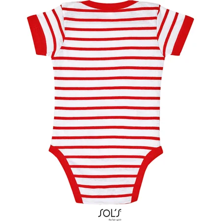 Baby Body gestreift – Rückseite