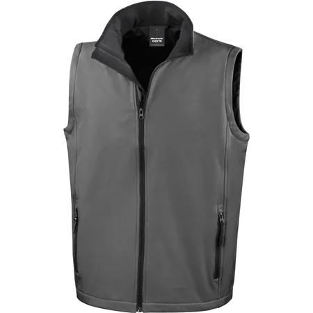 Herren 2-Lagen Softshell Gilet "Printable"