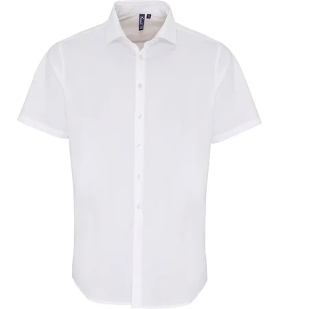 Popeline Stretch Hemd kurzarm