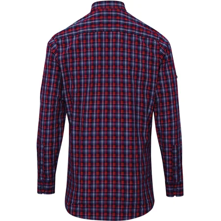 Popeline Hemd langarm "Sidehill" – Rückseite