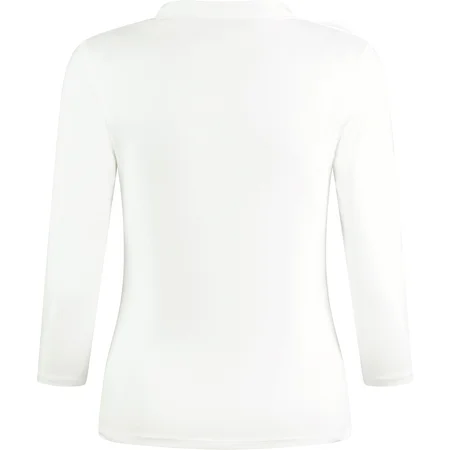 Top mit Mandarinkragen 3/4 Arm – Rückseite